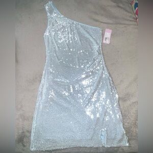 NWT Wild Fable Light Blue Sequin Dress